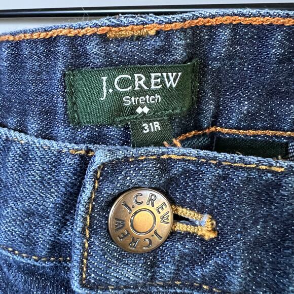 J Crew Women's Stretch Matchstick Straight Leg Jeans Size 31R (hemmed) - Picture 2 of 11